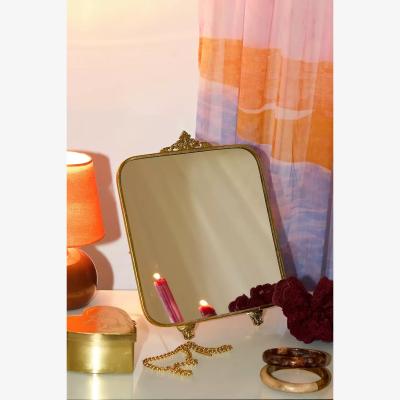 Urban Outfitters Antique Square Mirror - Gold ALL at Urban Outfitters