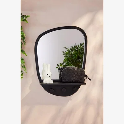 Urban Outfitters Urban Outfitters Isobel Mirror Shelf - Black 47cm x 12cm x 60cm