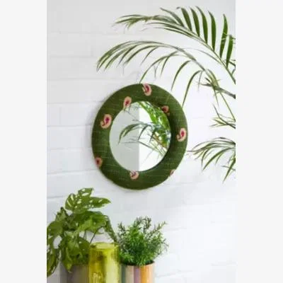 Urban Outfitters Kantha Circular Wall Mirror - Assorted ALL at Urban Outfitters