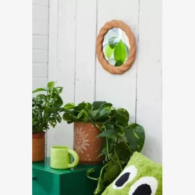 Urban Outfitters Urban Outfitters Jaime Braided Wall Mirror - Brown ALL
