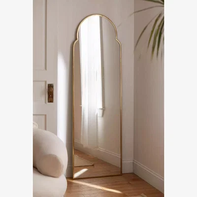 Urban Outfitters Varena Arched Full Length Mirror - Gold L: 52cm x W: 1.3cm x H: 162.5cm at Urban Outfitters