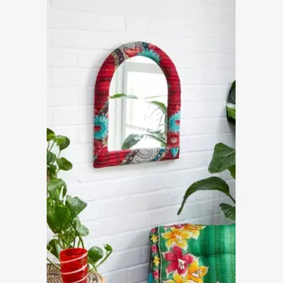 Urban Outfitters Kantha Large Arched Wall Mirror - Assorted ALL at Urban Outfitters