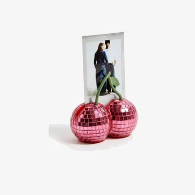 Urban Outfitters Mirror Ball Cherry Photo Stand - Pink ALL at Urban Outfitters