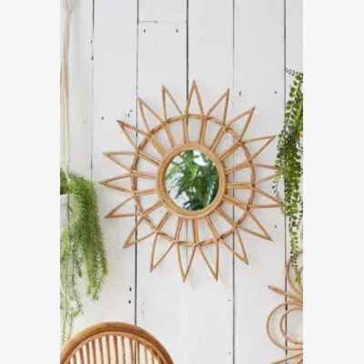 Urban Outfitters Rattan Sun Wall Mirror ALL at Urban Outfitters