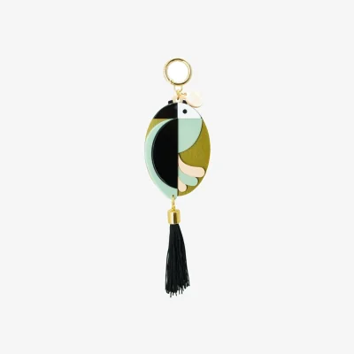 Wolf & Badger Women's Handmade Acrylic Mirror Bird Of Paradise Satin Gold | Gissa Bicalho