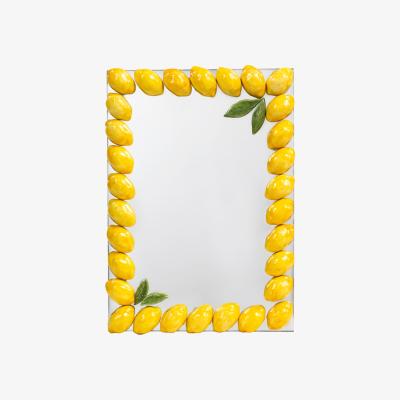 Wolf & Badger Yellow / Orange Lemon Lemon Mirror | Feeling Good Inside
