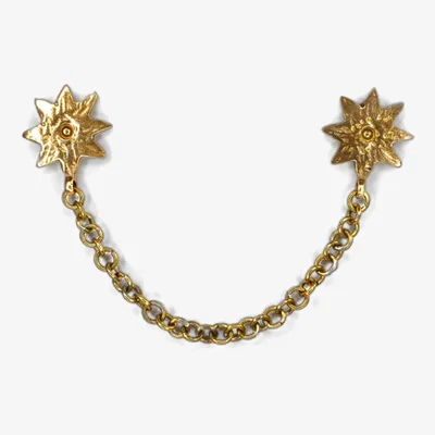 Wolf & Badger Women's Gold Ishtar Collar Pins – Mirror Of Love | Talyx