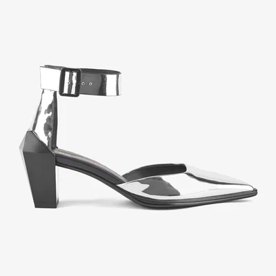 Wolf & Badger Women's Gem Dorsey Mid - Mirror Silver | 5.5 Uk | United Nude