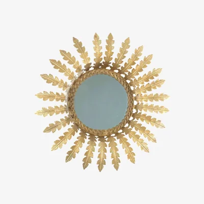 Wolf & Badger Golden Leaf Accent Mirror | Lila Rasa