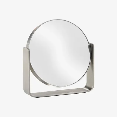 Westwing Stainless Steel Round Cosmetic Mirror Ume with Magnification