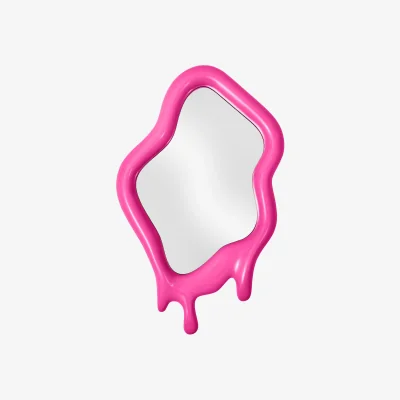 Westwing Handmade Wall Mirror Melting in An Organic Shape