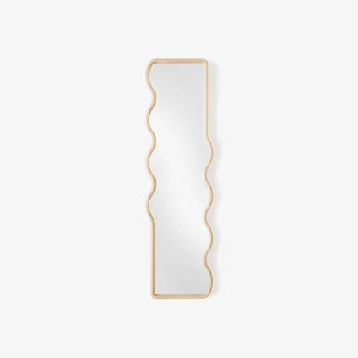 Westwing Wavy Wooden Full Length Mirror Stream