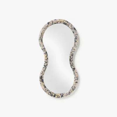 Westwing Wall Mirror Elara with Engineered Marble Frame