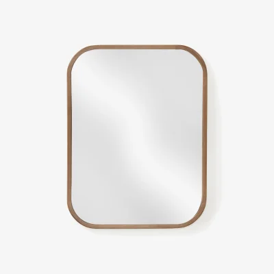Westwing Wall Mirror Levan with Oak Wood Frame