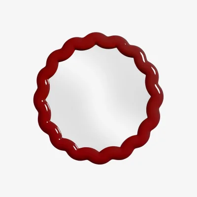 Westwing Round Wall Mirror Zigzag
