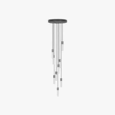 Amara Tala - Basalt Nine Pendant - Stainless Steel