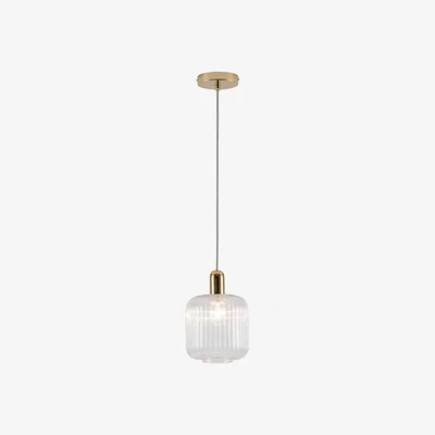 Amara Ribbed Glass Shade Ceiling Light