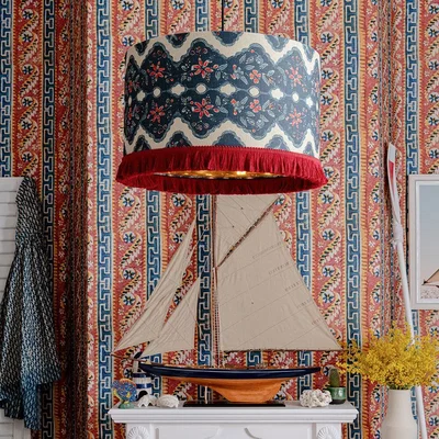 Amara MINDTHEGAP - Phoenicia Batik Ceiling Light - Multi - Large