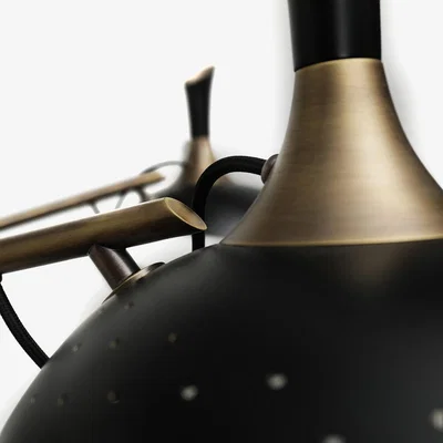 Amara DelightFULL - Abbey Suspension Light - Black/Gold