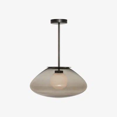 Amara CTO Lighting - Petra Ceiling Light - Smoked Glass/Bronze - Small