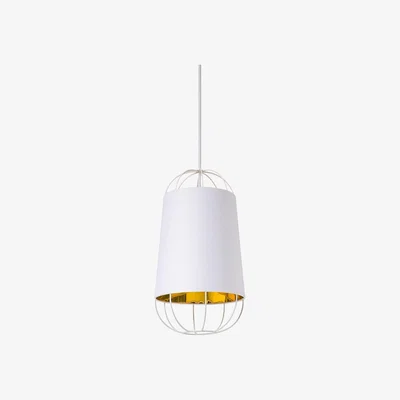 Amara Petite Friture - Lanterna Pendant Lamp - Small - White/Gold