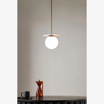 Anthropologie Zoey Agate Pendant Ceiling Light
