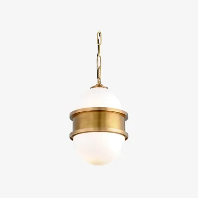 Andrew Martin Broomley Pendant Light, Light, Small, Brass - Andrew Martin