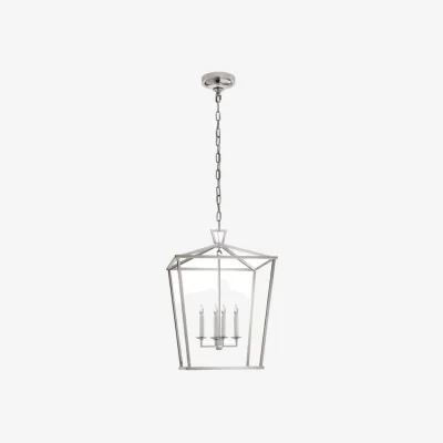 Andrew Martin Darlana Pendant Nickel, Pendant Light, Mini, Polished Nickel - Andrew Martin