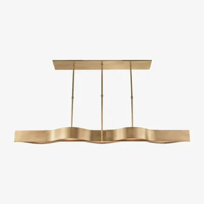 Andrew Martin Avant Pendant Brass, Pendant Light, Antique-Burnished Brass - Andrew Martin