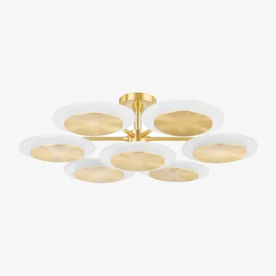 Andrew Martin Topaz Vintage Polished Brass, Light - Andrew Martin