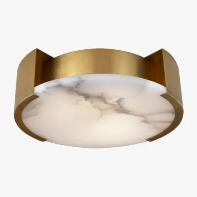 Andrew Martin Melange Flush Light Brass, Flush Mount, Small, Antique-Burnished Brass - Andrew Martin