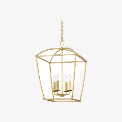 Andrew Martin Title Briony Pendant Light Gold Leaf, Light - Andrew Martin