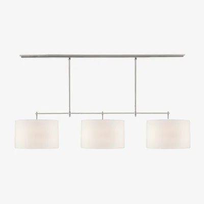 Andrew Martin Bryant Pendant Nickel, Ceiling Light, Large, Polished Nickel - Andrew Martin
