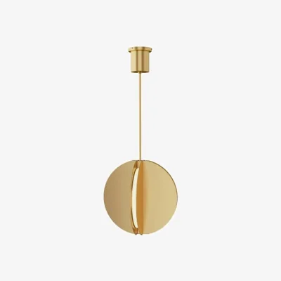 Andrew Martin Bau Pendant Brass, Light, Small - Andrew Martin