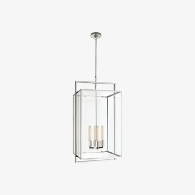 Andrew Martin Halle Pendant Light Nickel, Pendant Light, Polished Nickel - Andrew Martin