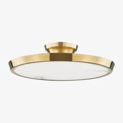 Andrew Martin Draper Flush Light, Light, Brass - Andrew Martin
