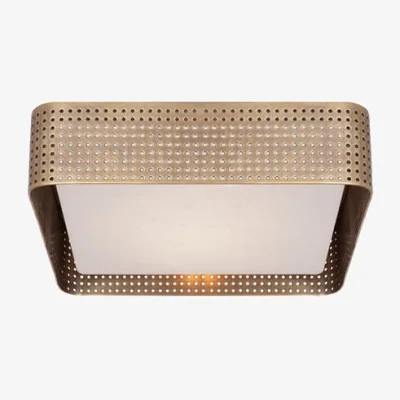 Andrew Martin Precision Flush Brass, Ceiling Light, Antique-Burnished Brass - Andrew Martin