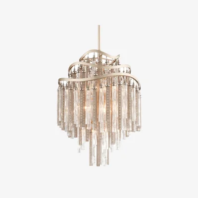 Andrew Martin Chimera Pendant Light, Light, Small, Silver - Andrew Martin