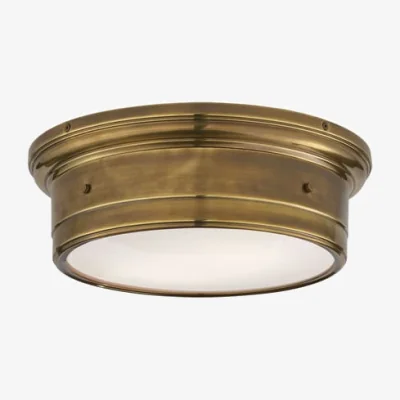 Andrew Martin Siena Ceiling Light Brass, Ceiling Light, Small, Hand-Rubbed Antique Brass - Andrew Martin