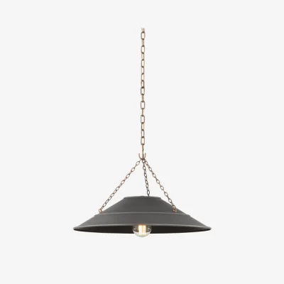 Andrew Martin Arcane Pendant, Light, Medium, Black/Brass - Andrew Martin