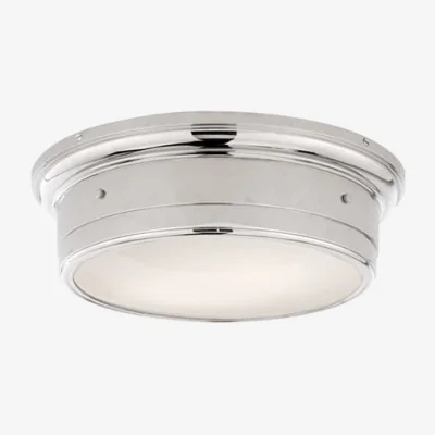 Andrew Martin Siena Ceiling Light Nickel, Ceiling Light, Small, Polished Nickel - Andrew Martin
