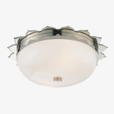 Andrew Martin Rachel Flush Light Nickel, Ceiling Light, Polished Nickel - Andrew Martin