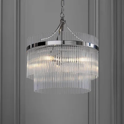 Arighi Bianchi Axel 3lt Pendant Light, Nickel