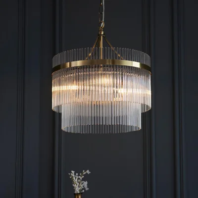 Arighi Bianchi Axel 3lt Pendant Light, Brass