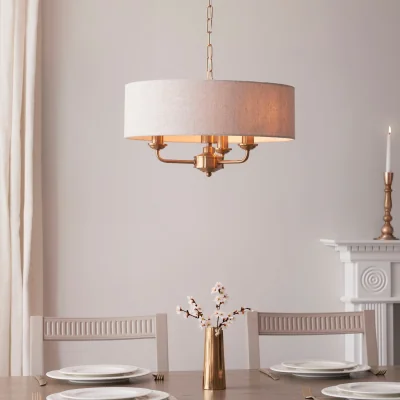 Arighi Bianchi Leif 3lt Pendant Light, Beige