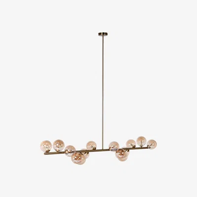 Barker and Stonehouse Brass Globe Pendant Light, Gold | Barker & Stonehouse