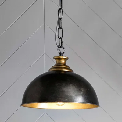 Barker and Stonehouse Dome Pendant Light, Black | Barker & Stonehouse