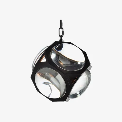 Barker and Stonehouse Timothy Oulton Iris Large Pendant Light, Black Metal | Barker & Stonehouse