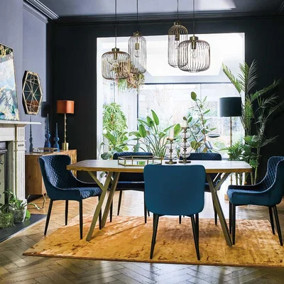 Barker and Stonehouse Tall French Wire Pendant Light, Gold Metal | Barker & Stonehouse