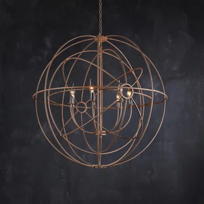 Barker and Stonehouse Timothy Oulton Gyro Double Pendant Light, Brown | Barker & Stonehouse